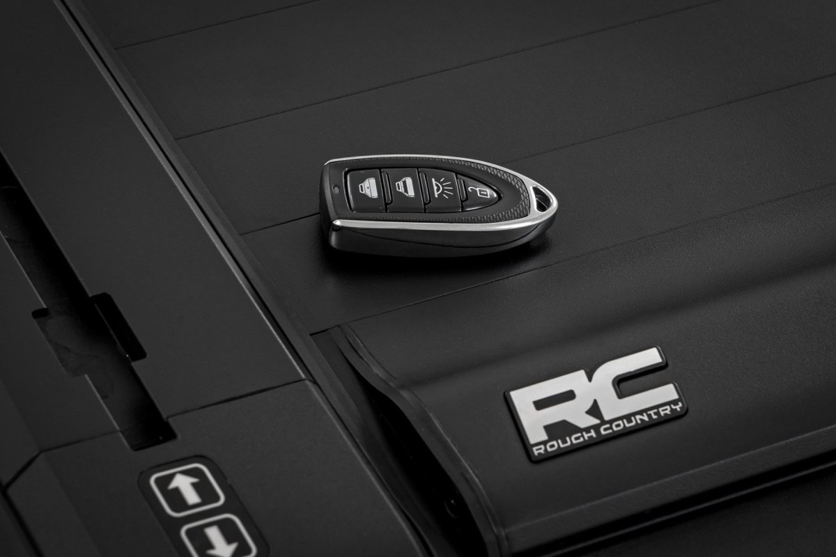 Ford Maverick Powered Retractable Bed Cover - Rough Country - Powered Retractable, 4'6